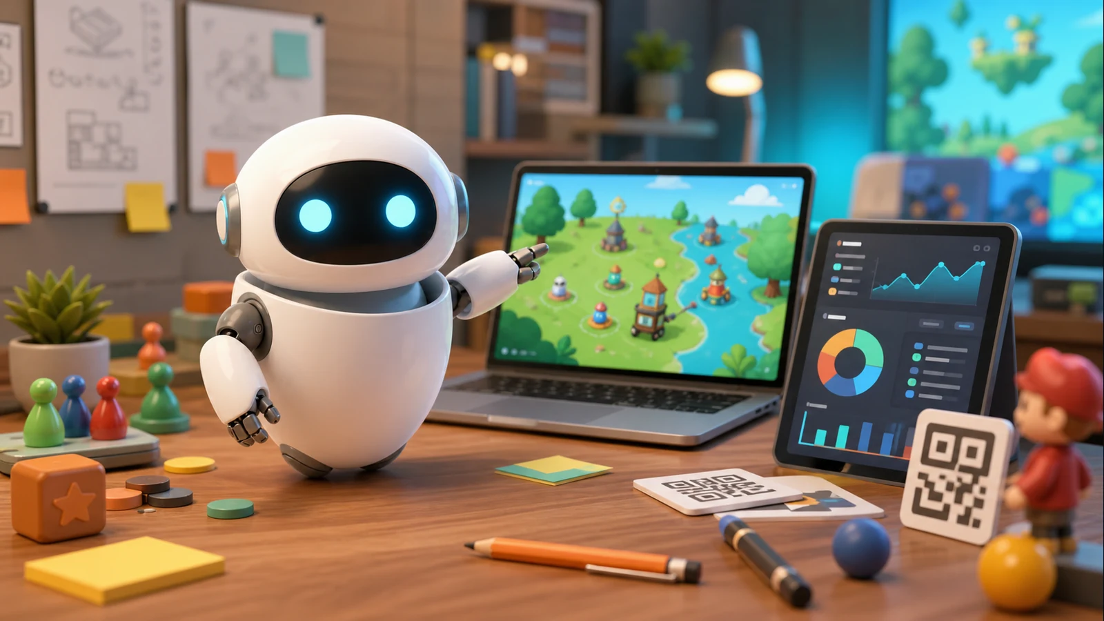 Фирменный робот RobotGames показывает HTML5-прототип, аналитику и промо-механику браузерной игры